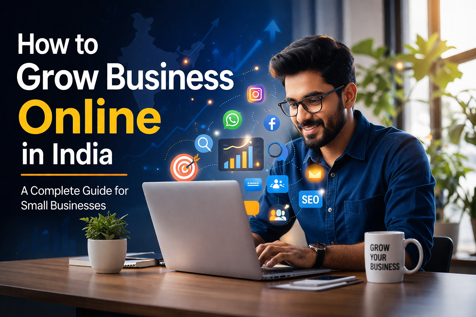 how to grow business online in India