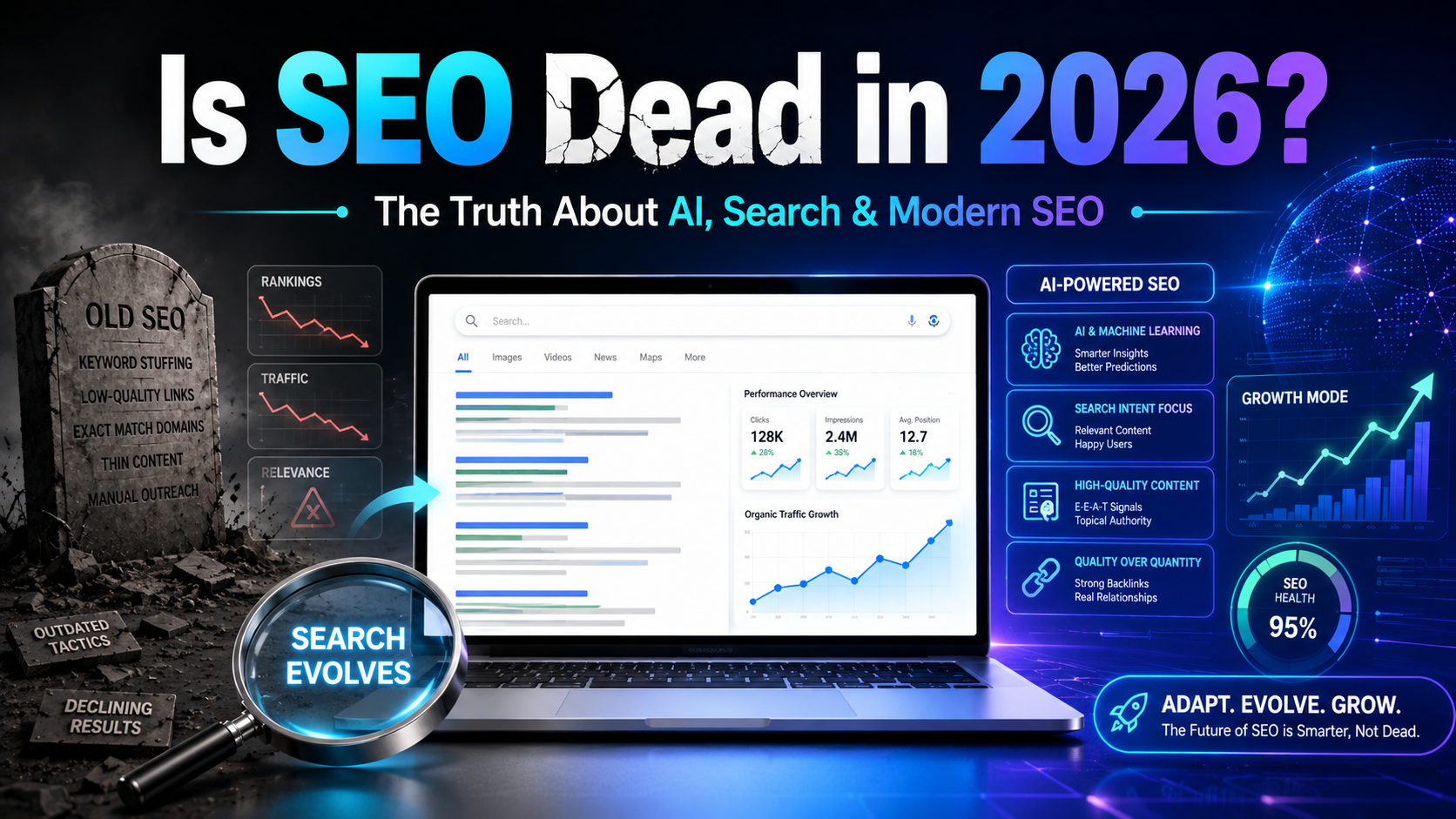 Is SEO dead in 2026? Learn the truth, latest SEO trends, AI impact, and how businesses can grow with modern SEO strategies.