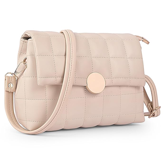 Women’s Girls Quilted 1 Cross Body Sling Bag
